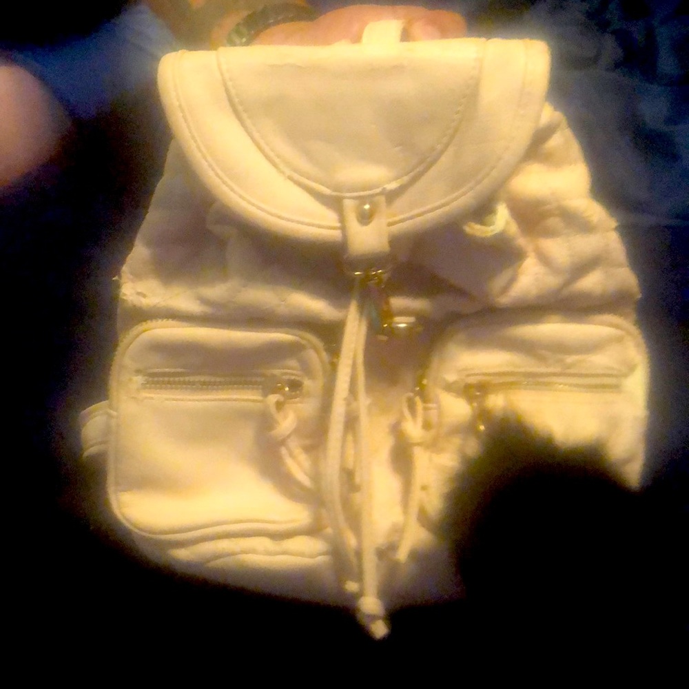 Beige backpack